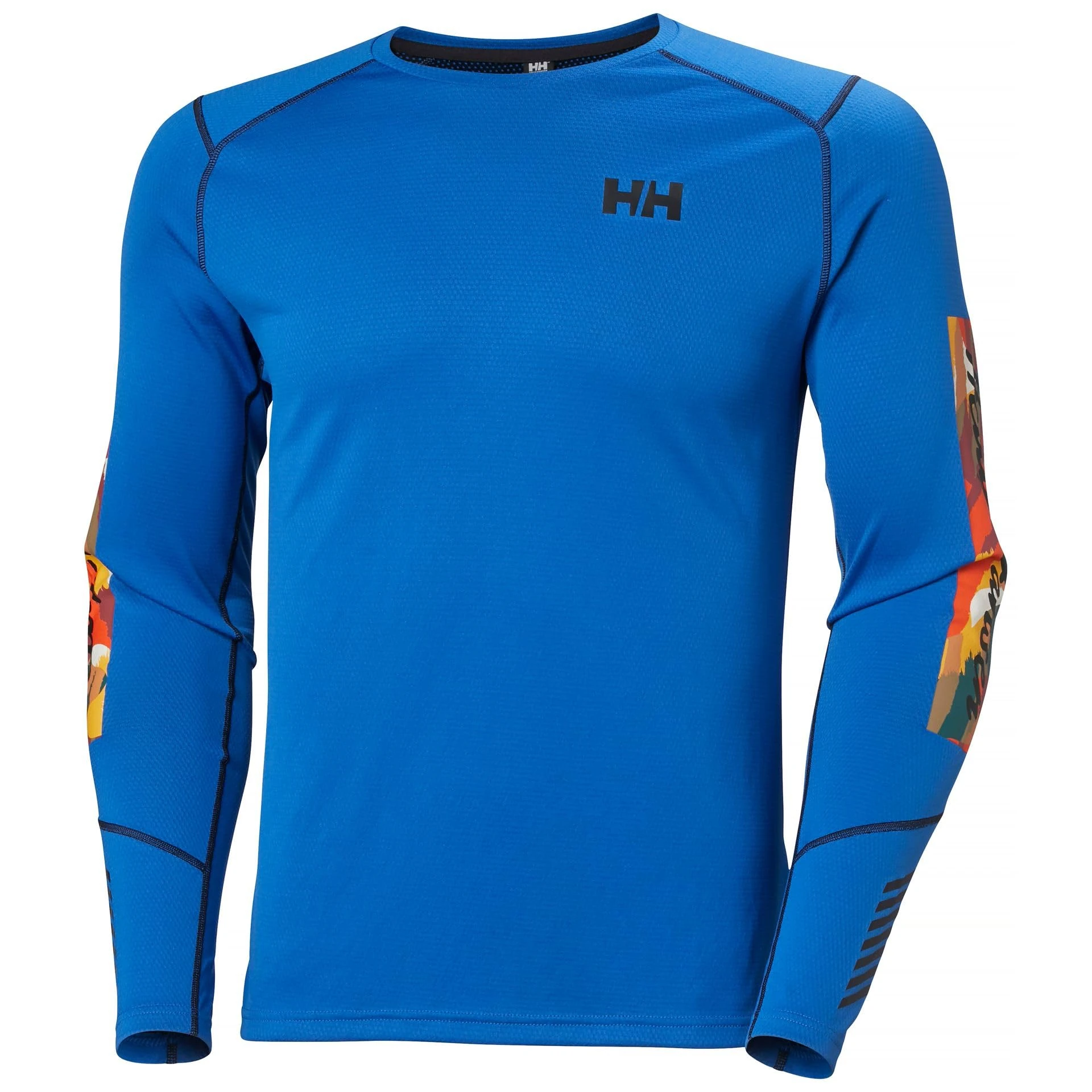 Helly Hansen Men's Lifa Active Crew, Cobalt 2.0 Apres Print, XL