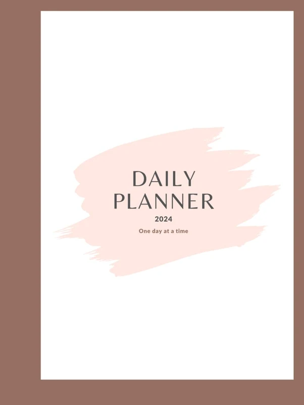 2024 Daily Planner, Achieve your goals with this daily Planner, Hardcover Planner. - Image 1