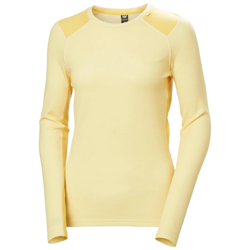 Helly Hansen Women's W Lifa Merino Midweight Crew, Yellow Cream, XS