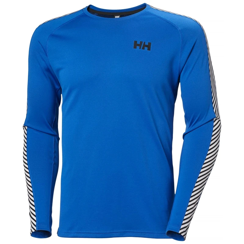 Helly Hansen Men's Lifa Active Stripe Crew, Cobalt 2.0, S