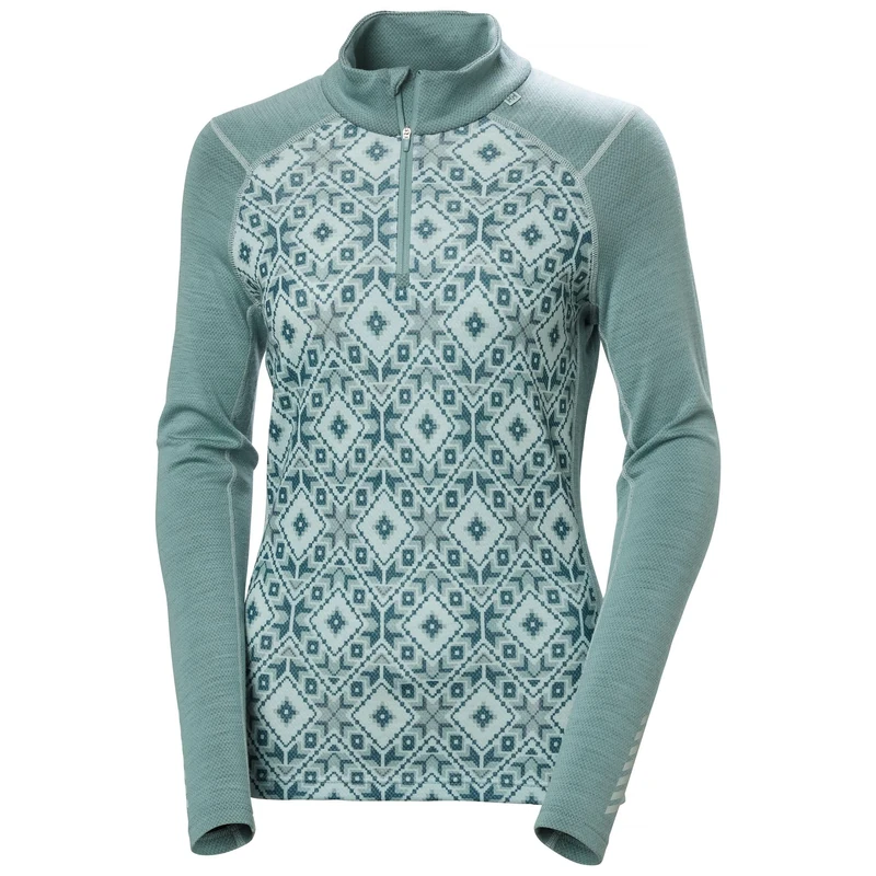 Helly Hansen Women's W Lifa Merino Midw Gra 1/2 Zip, Cactus Star, M
