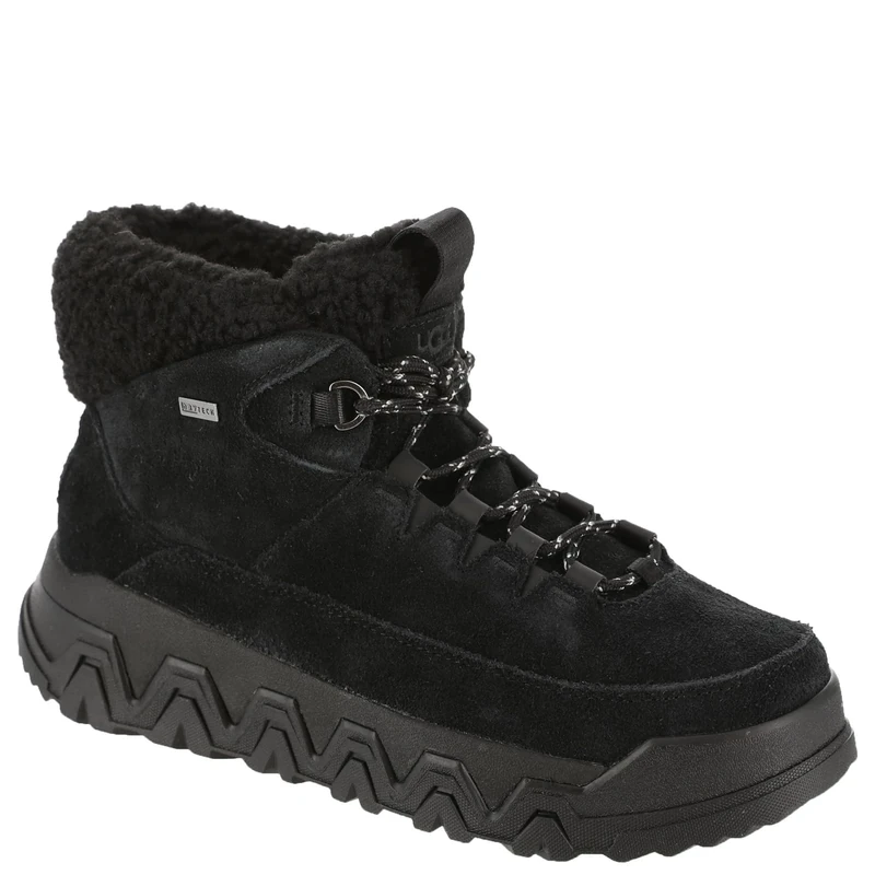 UGG Women's Terre Trail Cozy Lace Boot, Black, UK 4