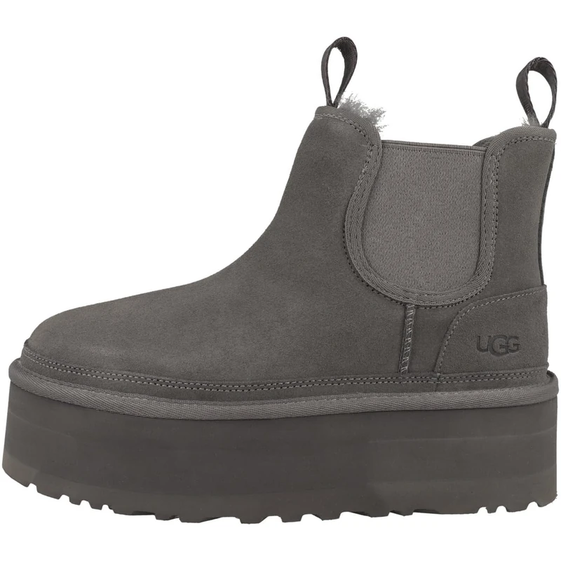 UGG Women's Neumel Platform Chelsea Classic Boot, Grey, UK 8