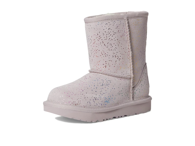 UGG Unisex Kids Classic Ii Shimmer Sky Fashion Boot, Pale Smoke Rainbow Metallic, 1 UK