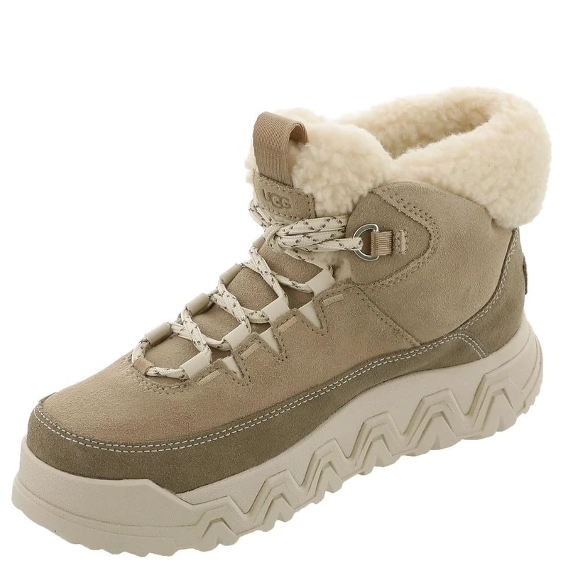UGG Women's Terre Trail Cozy Lace Boot, Sand, UK 3