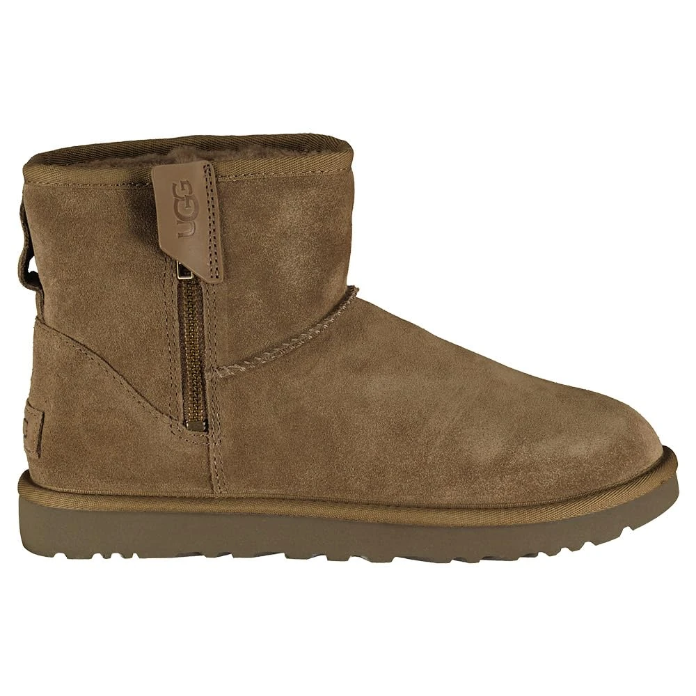 UGG Women's Classic Mini Bailey Zip Classic Boot, Hickory, UK 10