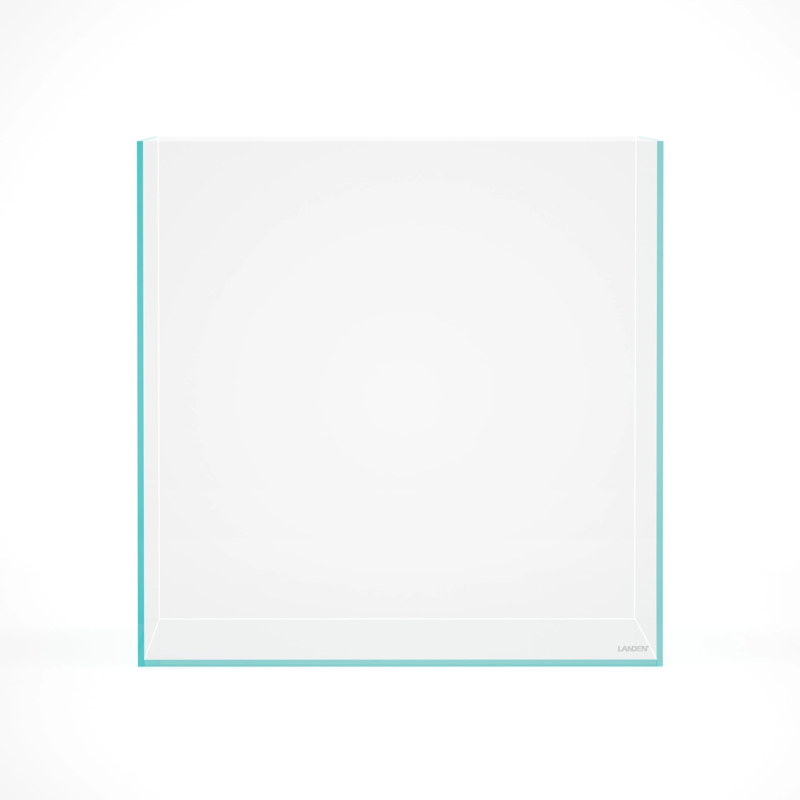 LANDEN 31 Gallon Cube Rimless Low Iron Aquarium Fish Tank,19.7" L × 19.7" W × 19.7" H (50cm x 50cm x50cm) 6mm Thickness with Nano Foam Leveling Mat Included