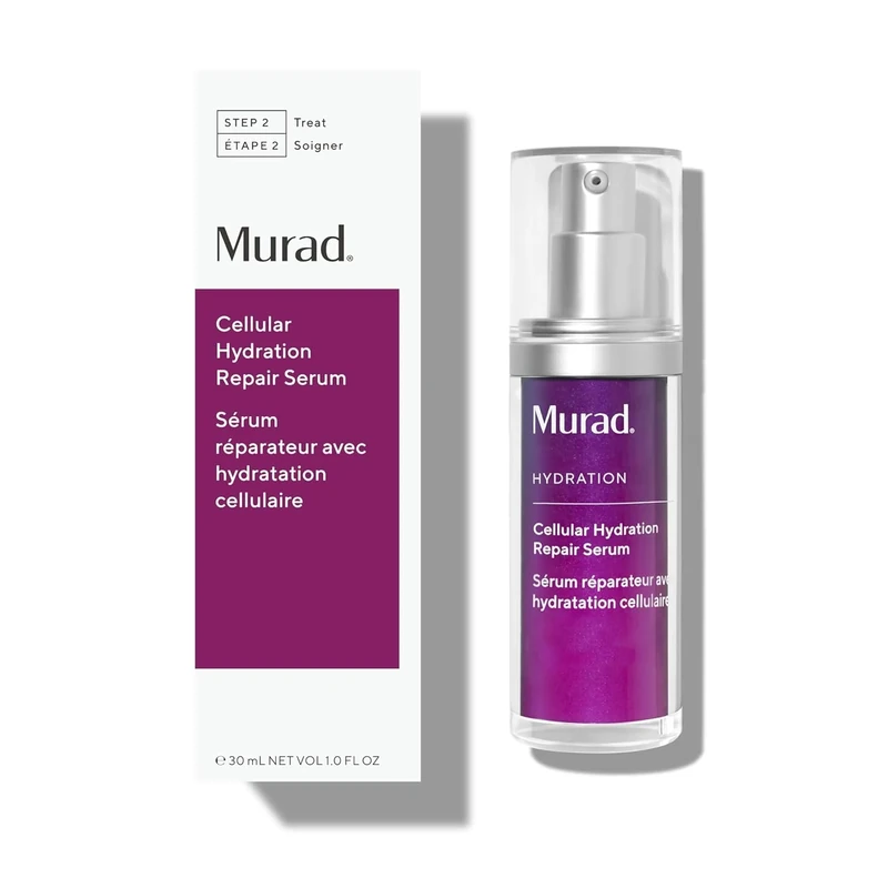 Murad Cellular Hydration Barrier Repair Serum - Hydrating Face Serum Repairs Skin Barrier- Hexapeptide-9, Bilberry, and Hyaluronic Acid Delivers Stronger Healthier Skin - 30ml