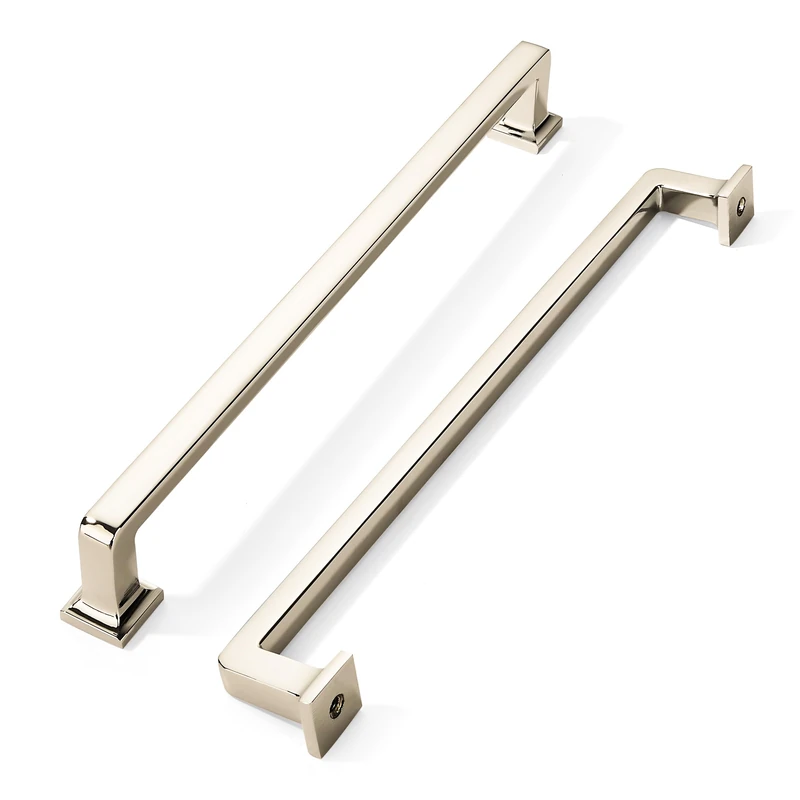 khtumeware 10 Pack Polished Nickel Cabinet Pulls, 8-3/4 Inch(224mm) Hole Centers Cabinet Handles Kitchen Hardware Straight Bar for Cabinets and Drawer Pulls
