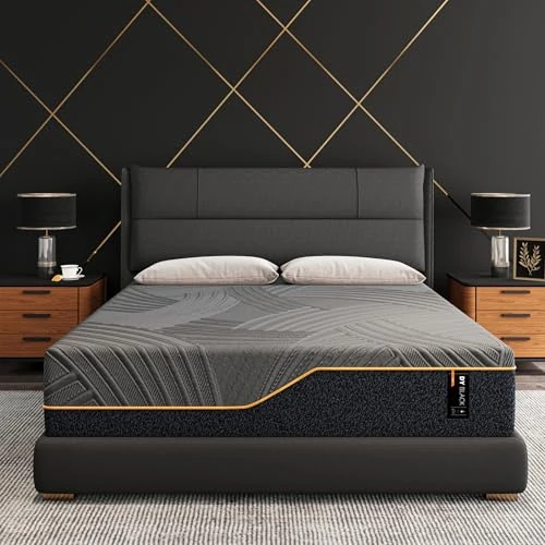 Dyonery 14 Inch Firm Queen Size Memory Foam Mattress in a Box, Copper-Infused Aerofusion Foam & Cooling Fabric Cover, Firm Queen Mattress, Fiberglass-Free, CertiPUR-US Certified, 60”x80”x14”