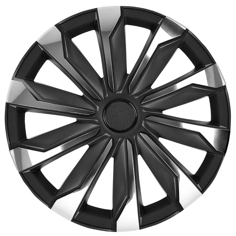 AutoStyle Set of 4 wheel covers Typhoon 16-inch chrome/black - Image 1