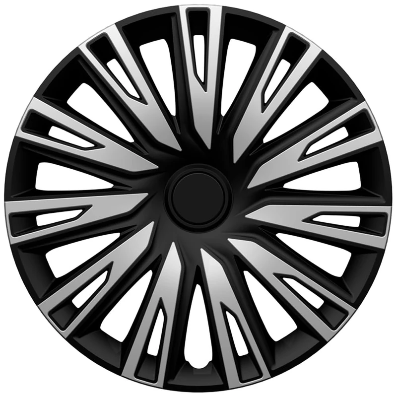 AutoStyle Set of 4 wheel covers Copra 15-inch silver/black