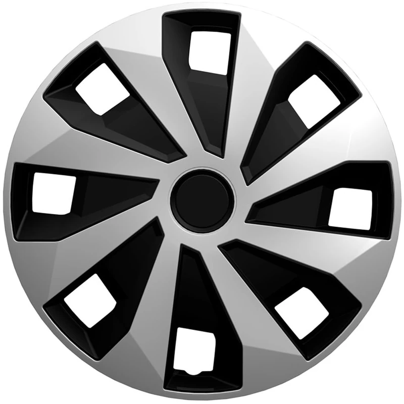 AutoStyle Set of 4 wheel covers Volvano-VAN 16-inch silver/black (spherical) - Image 1