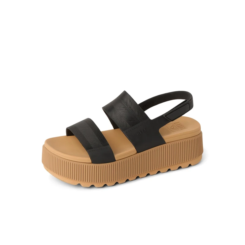 Reef WOMENS SANDALS, WATER VISTA HIGHER, BLACK/TAN, 3 UK