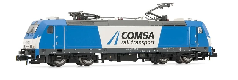 ARNOLD HN2595D COMSA, electric locomotive 253, blue-white livery, ep. VI, with DCC decoder Electric Locomotive
