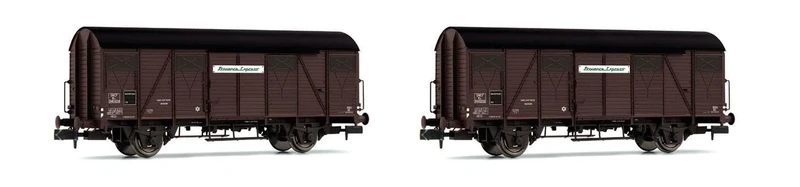 ARNOLD HN6571 SNCF Provence Express, 2-unit pack covered 2-axle wagons type Kv (wooden walls), ep. III Freight Wagons