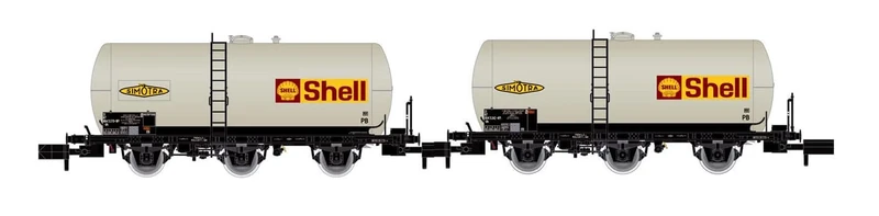ARNOLD HN6609 SNCF, 2-unit pack of 3-axle tank wagons, SHELL, ep. IV Freight Wagons