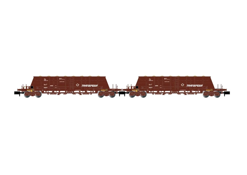 ARNOLD HN6617 RENFE, 2-unit pack 4-axle hopper wagons Faoos TRANSFESA, brown livery, ep. IV-V Freight Wagons