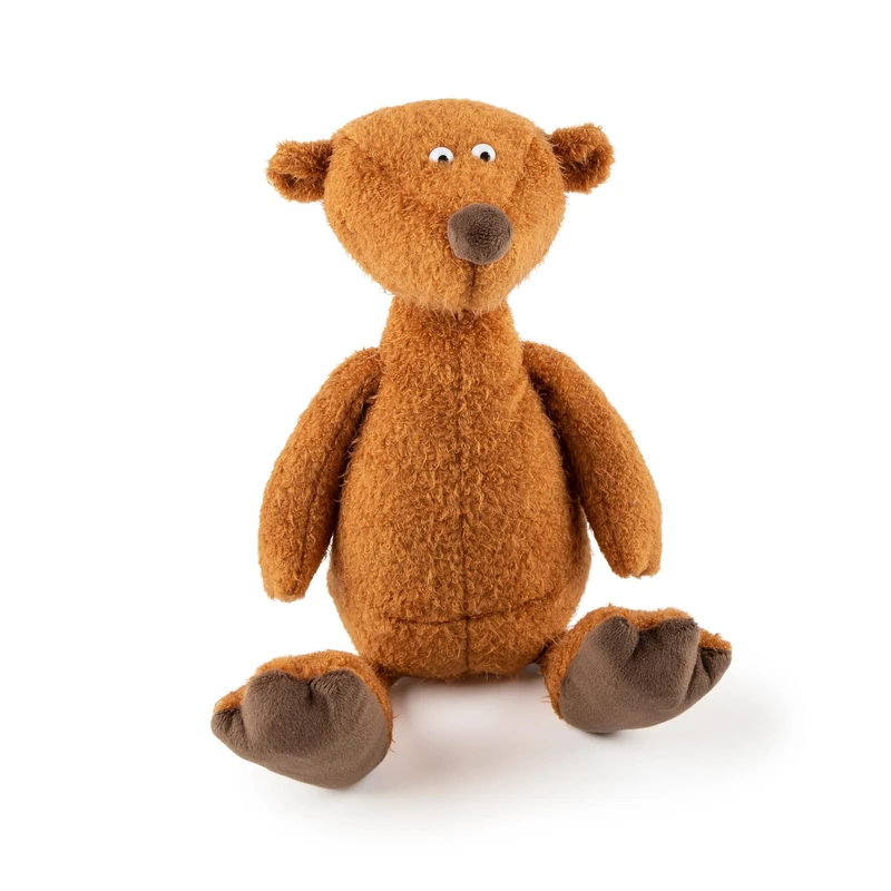 Sigikid 43322 Beasts by Cuddly Animals with Personality Plush Toy, Rust/Bear