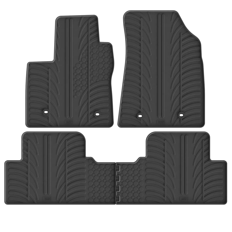 Gledring Set of Rubber Mats Compatible with MG 5 (EV) SW 2020 Onwards (T Profile 4 Pieces + Mounting Clips) - Image 1