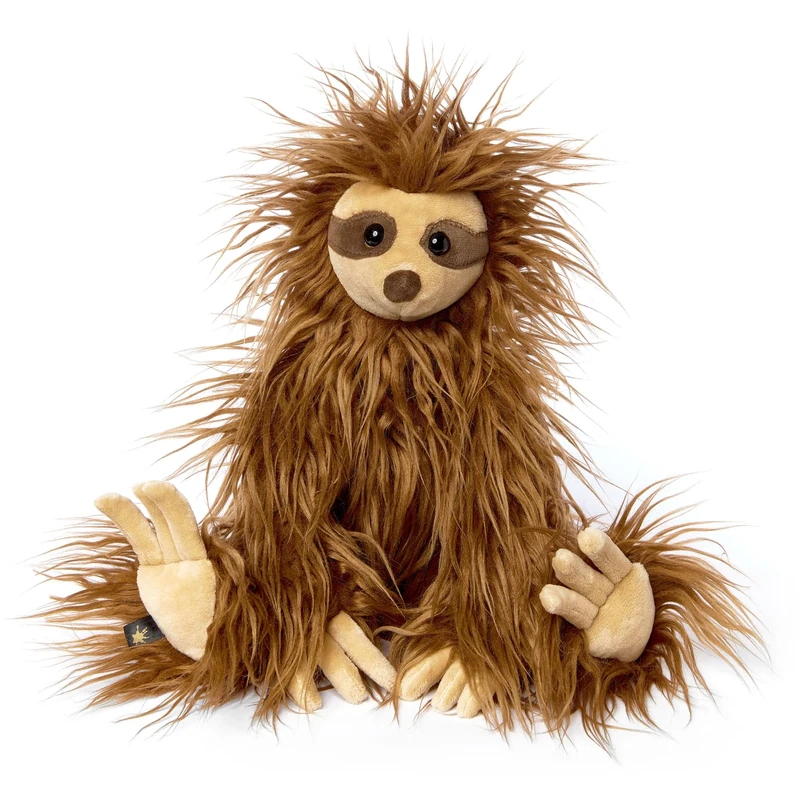 sigikid 43269 Beasts by Cuddly Animals with Personality Plush Toy, Brown/Sloth
