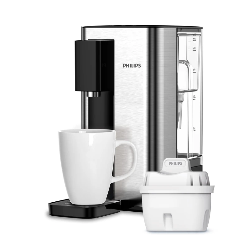 Philips Water Dispenser, Hot & Filtered Water, 3 Temp/Vol Presets, 2.2L Capacity, Boiling Water at the Touch of a Button