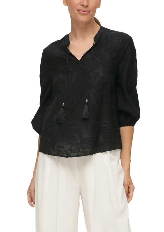 s.Oliver BLACK LABEL Women's 2148287 Blouse 3/4 Sleeves, 9999, 14