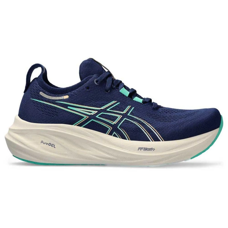 ASICS 1012B601-400 Gel-Nimbus 26 Women Blue Expanse/Aurora Green UK 6 - Image 1