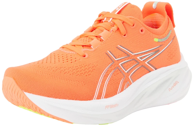 ASICS 1012B601-600 Gel-Nimbus 26 Women Sunrise RED/Pure Silver UK 5.5 - Image 1