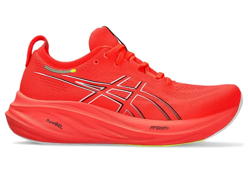 ASICS 1011B794-600 Gel-Nimbus 26 Men Sunrise RED/Black UK 9.5
