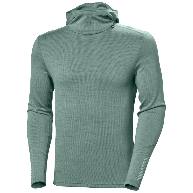 Helly Hansen Men's Lifa Merino Midweight Hoodie, Cactus, 2XL
