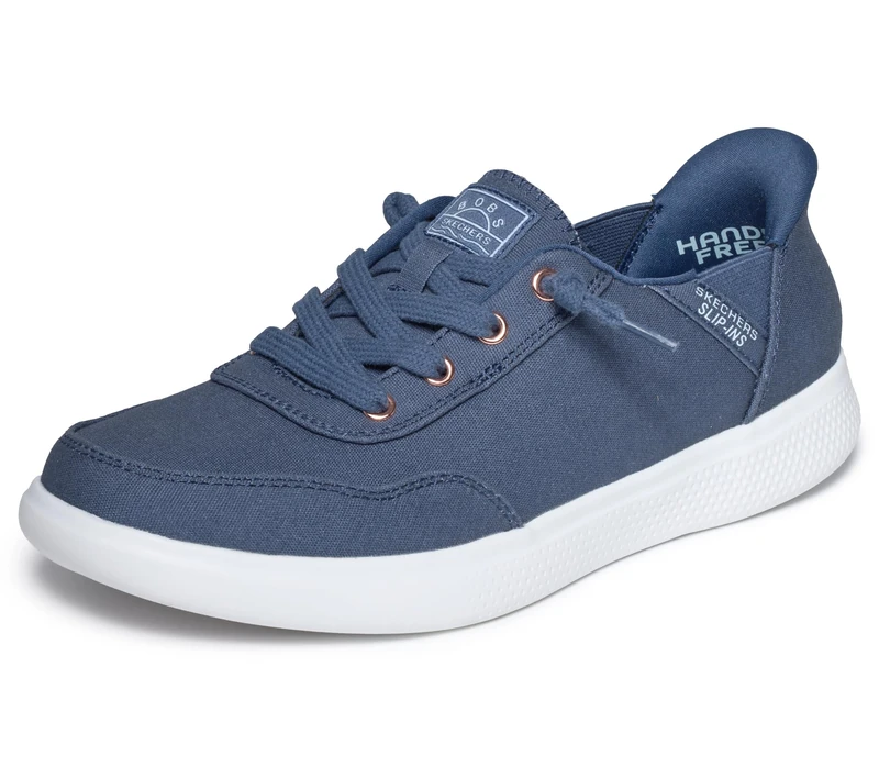 Skechers Women's Freihändige Slip-in-Skipper – Keep It Sweet Sneaker, Navy, 4 UK