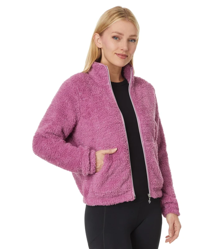 Skechers Women's Gosnuggle Sherpa Jacket, Vintage Rose-Match Swatch, XL