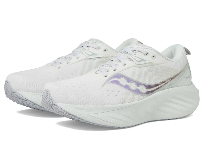 Saucony Women's Triumph 22 Sneaker, White/Foam, 4 UK