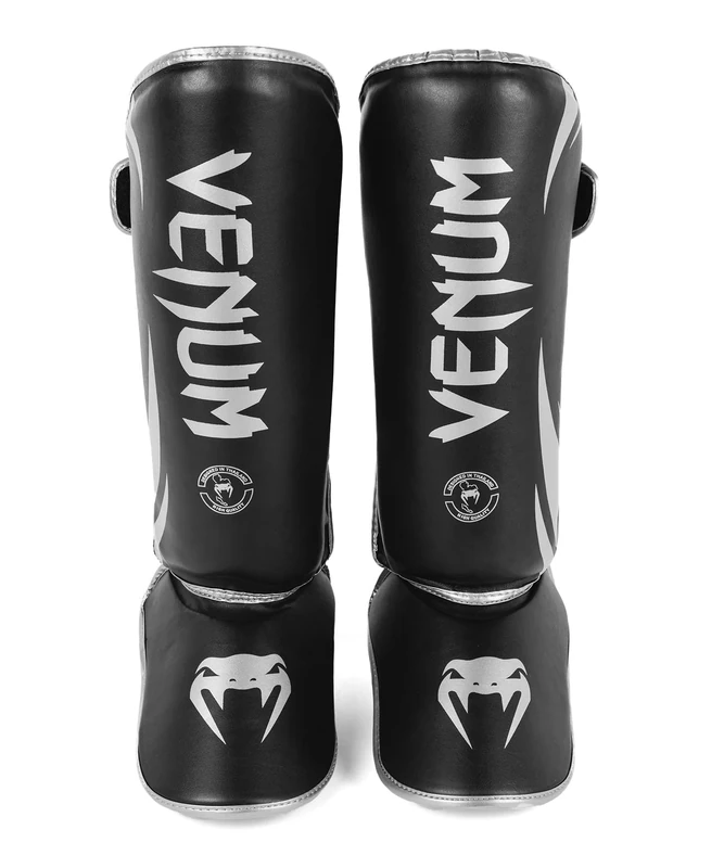 Venum, Challenger Standup Shin Guards, Men's, XL, Black/Silver