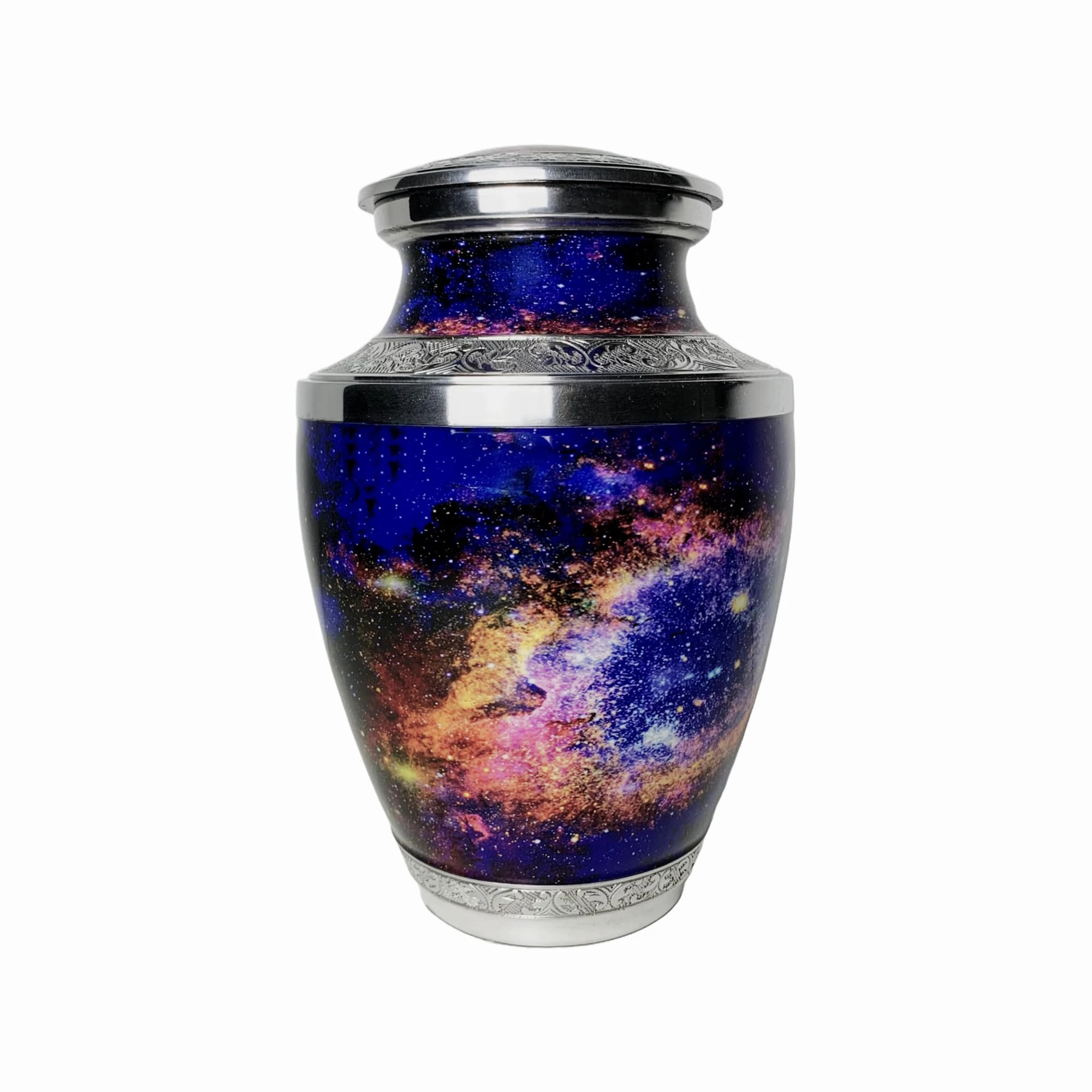 Shine North Helix Nebula Cremation Urn for Adult Human Ashes – Large Galaxy Memorial Funeral Urn – Decorative Design for Men & Women