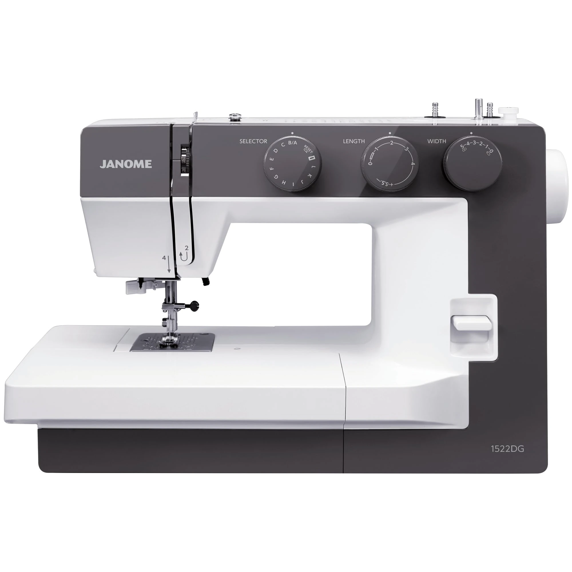 Janome 1522DG Sewing Machine - Wide Sewing Base, 17 x 11 x 7.5 Inches
