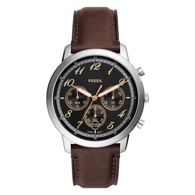 Fossil Neutra Watch for Men, Quartz Chronograph movement with Leather Strap