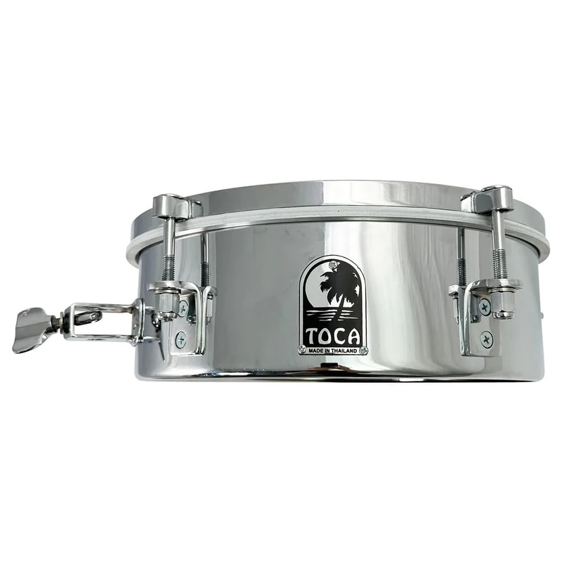 Toca Timbales, Add-Ons Drumset, Size 12‘ x 4’, Stainless Steel, T-412-SS