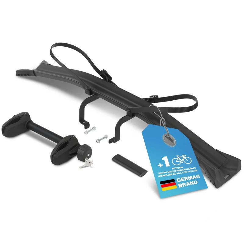 FISCHER RoadLine Black Extension Kit with Mounting Hardware for a 3rd Bike Black