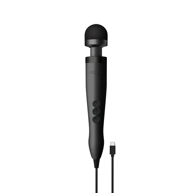 Doxy Vibrator Wand Sex Toys for Women Magic Wand Vibrators ; Premium Adult Toys Massager Sex Toy Vibrator for Women Matte Black