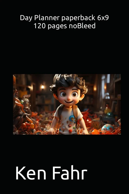 Day Planner paperback 6x9 120 pages noBleed