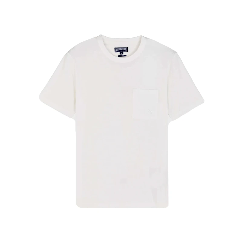 Vilebrequin, Organic Cotton T-Shirt Solid, S, Chalk