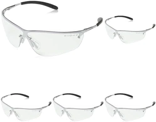 Bollé Silpsi goggles with clear glasses, size unit, black (Pack of 5)