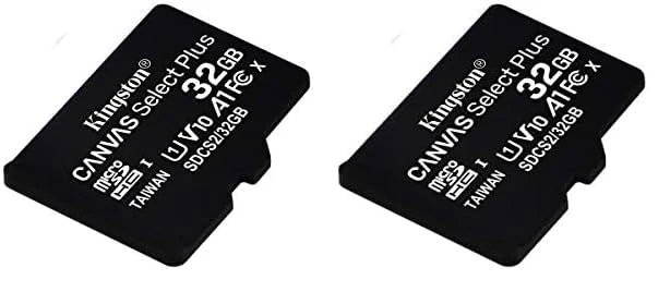 Kingston Canvas Select Plus microSD Card SDCS2/32 GB SP Class 10 (Pack of 2)