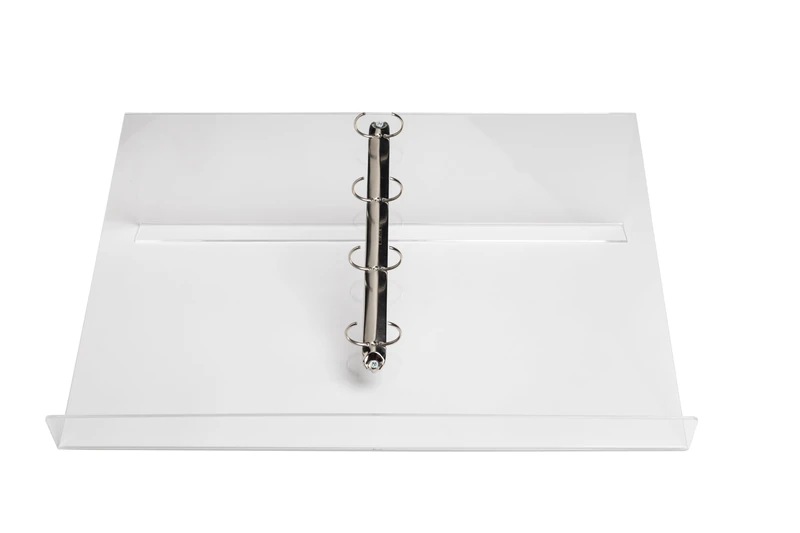 Exacompta - Ref 81458D - 1 lectern, table stand, easel, with 4 removable rings, for A4 documents, A3 compatible - Dimensions: Depth 52 cm x Width 32.5 cm x Height 14.8 cm