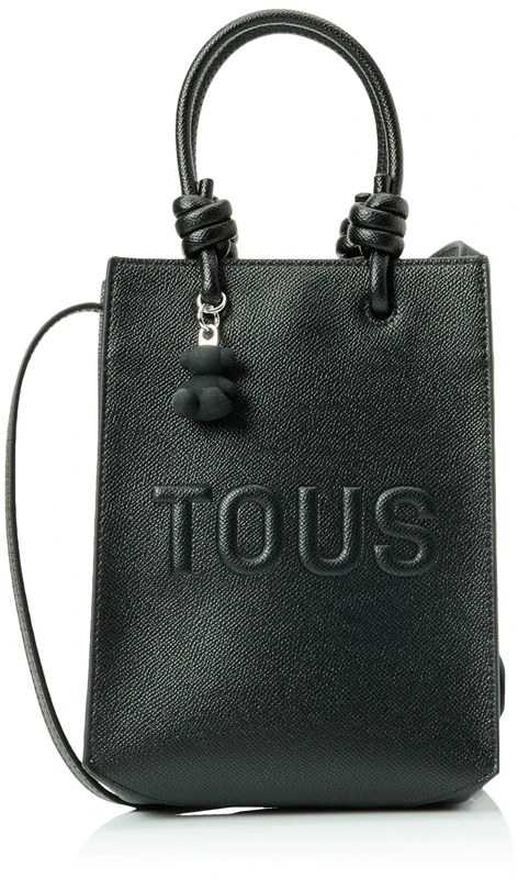 TOUS Mini Bag Pop T LA Rue New Black, Women, Black/White, Pequeño