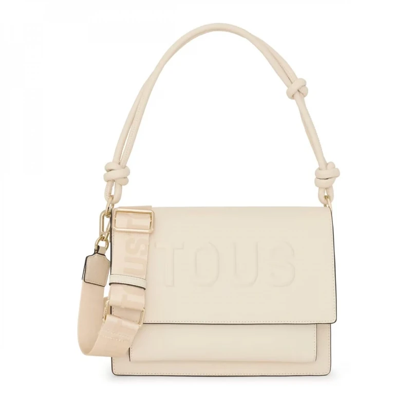 TOUS Women's Shoulder Bag M. Audree T La Rue New Beige Crossbody, Mediano