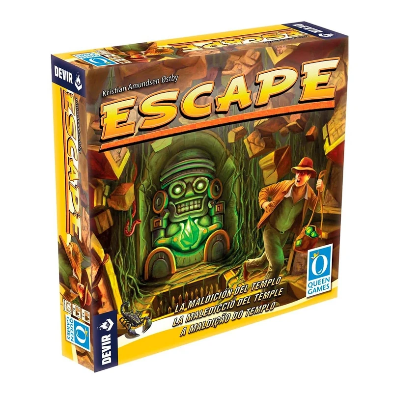 Devir Escape Cooperative Board Game, Easy and Fast with Expansions, Solitaire Mode, Modular Difficulty (BGESCTR)
