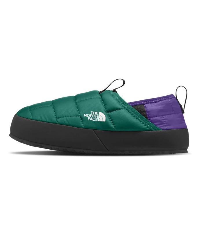 The North Face Kids Thermoball Traction Mule II, Evergreen/Peak Purple, 9